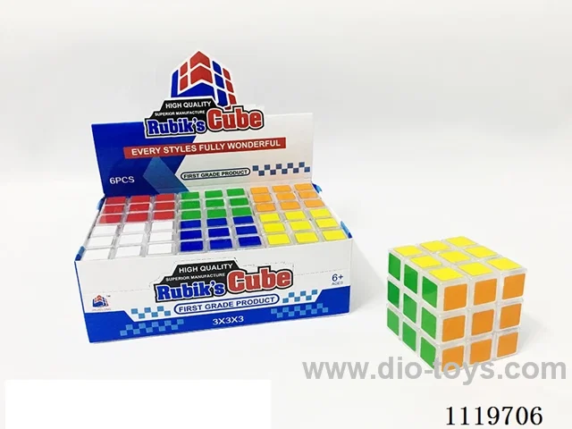 5.7CM transparent third order Rubik's Cube
