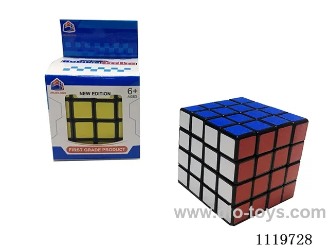 Fourth step Rubik's Cube on black ground