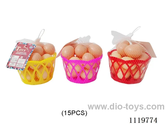 Artificial eggs 15 PCS (with basket)