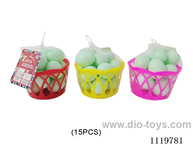 Artificial duck eggs 15 PCS (with basket)