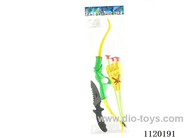 Bow and arrow (yellow, blue mixed)