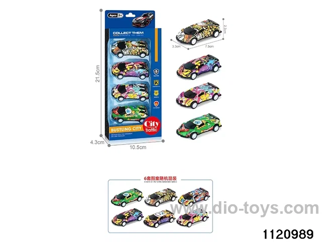 1:64 pull back alloy car（4pcs）
