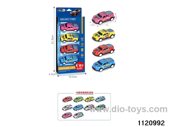 1:64 pull back alloy car（4pcs）