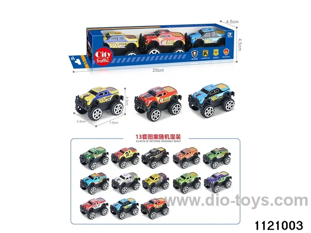 1:64 pull back alloy car（3pcs）