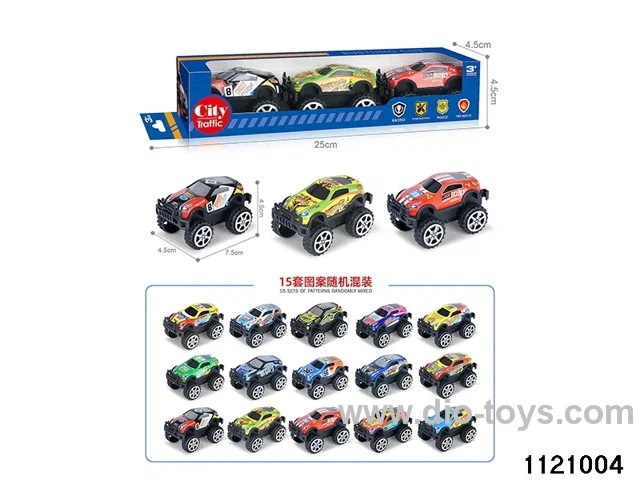 1:64 pull back alloy car（3pcs）