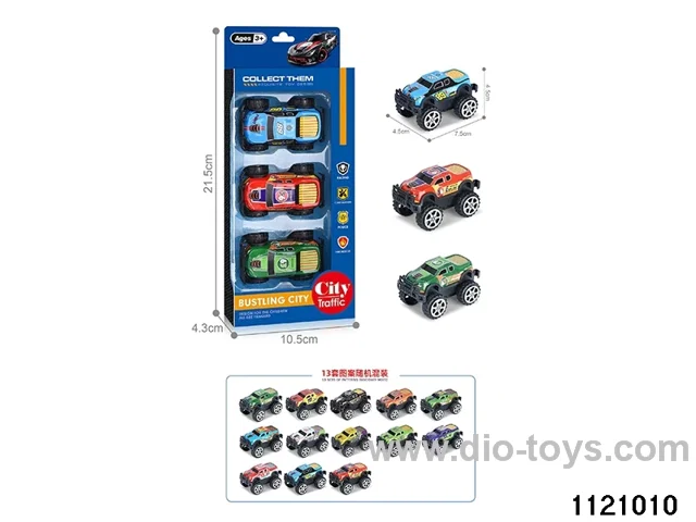 1:64 pull back alloy car（3pcs）