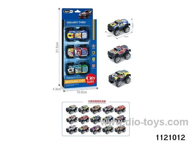 1:64 pull back alloy car（3pcs）