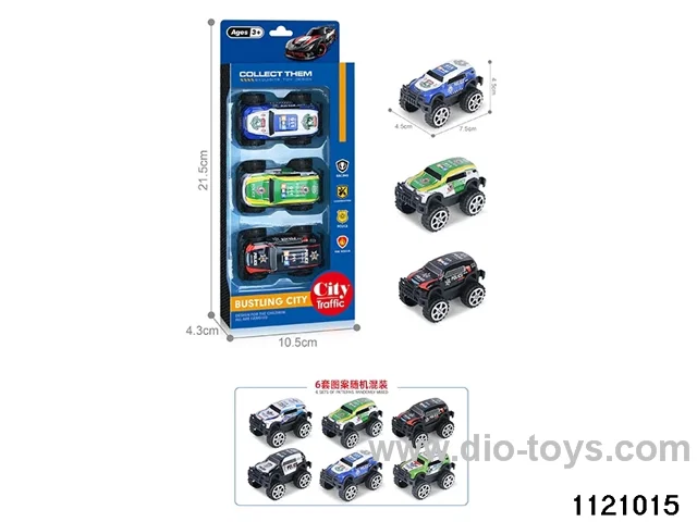 1:64 pull back alloy car（3pcs）
