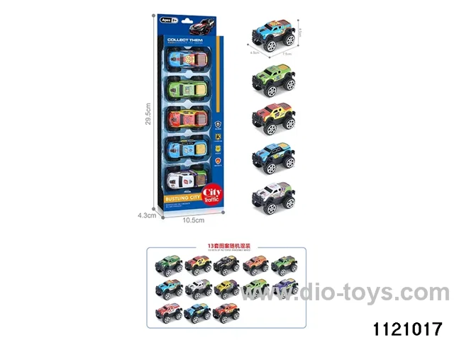 1:64 pull back alloy car（5pcs）