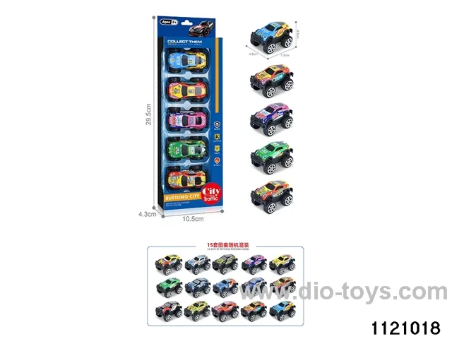 1:64 pull back alloy car（5pcs）