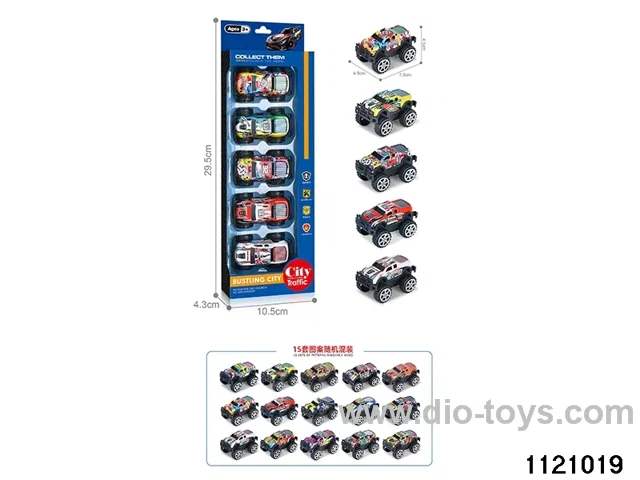 1:64 pull back alloy car（5pcs）