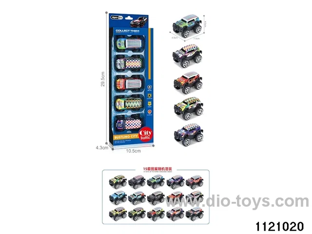 1:64 pull back alloy car（5pcs）