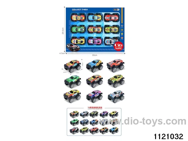 1:64 pull back alloy car（9pcs）