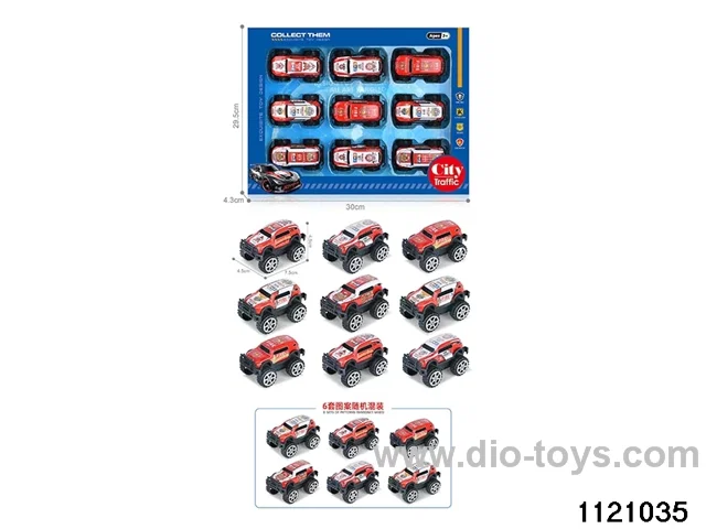 1:64 pull back alloy car（9pcs）