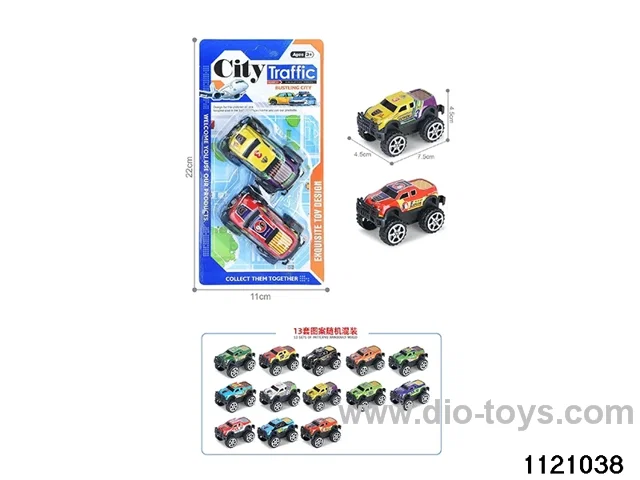 1:64 pull back alloy car（2pcs）