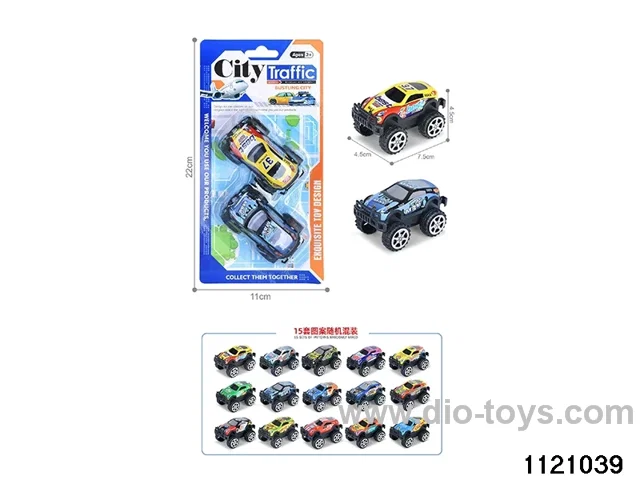 1:64 pull back alloy car（2pcs）