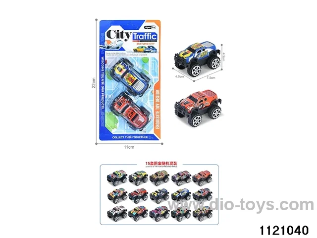 1:64 pull back alloy car（2pcs）