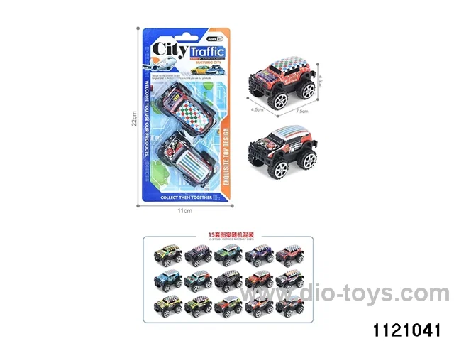 1:64 pull back alloy car（2pcs）