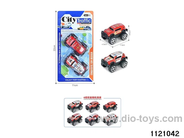 1:64 pull back alloy car（2pcs）