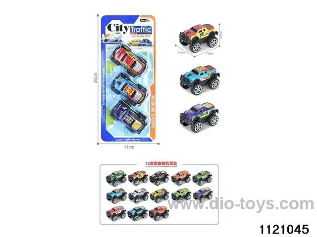 1:64 pull back alloy car（3pcs）