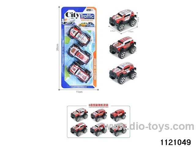 1:64 pull back alloy car（3pcs）