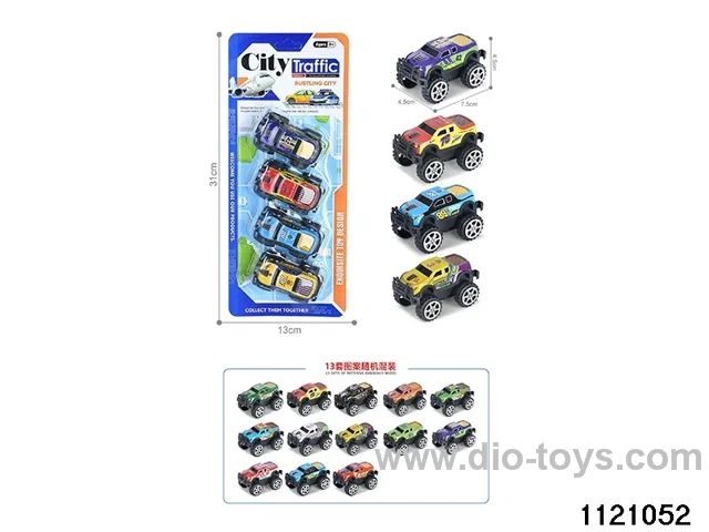 1:64 pull back alloy car（4pcs）