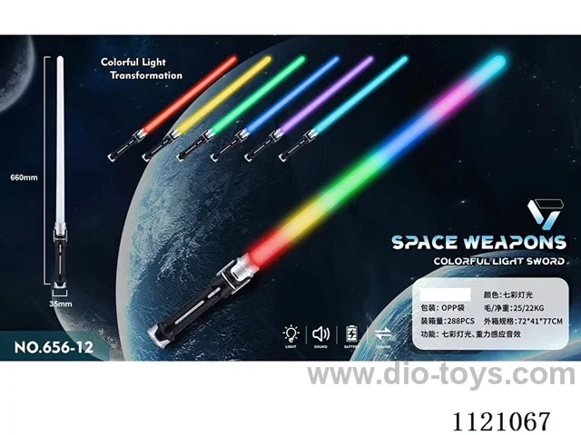 Glowing sword toy