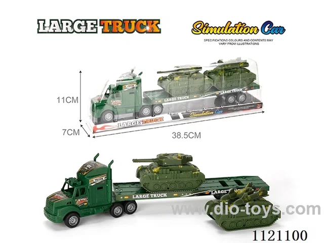 Military tractor with tank 3PCS
