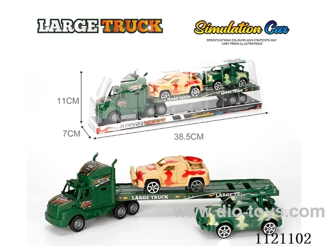 Military tractor with armored vehicle 3PCS
