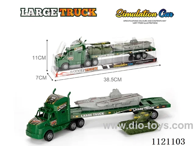 Military tractor with carrier tank 3PCS