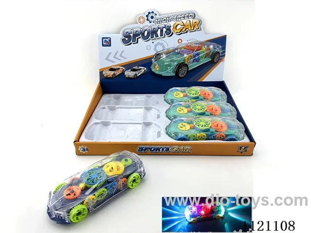B/O Universal Car W L/M 6PCS