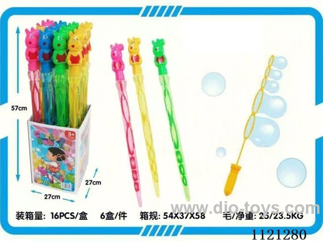 Pink pig bubble wand 16pcs