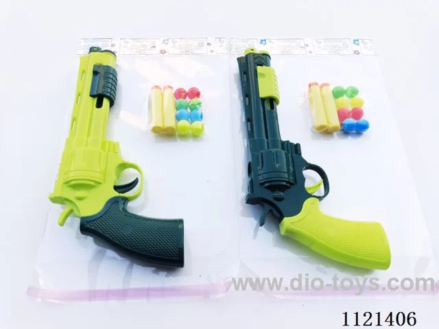 Gun with soft bullets