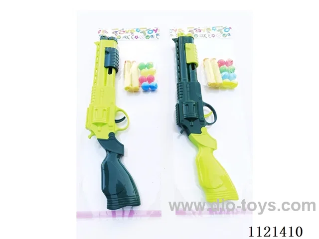 Gun with soft bullets