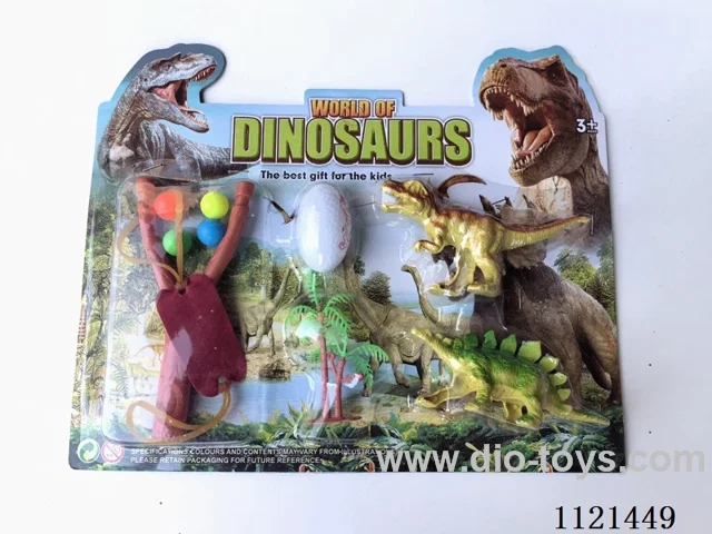 Dinosaur slingshot set