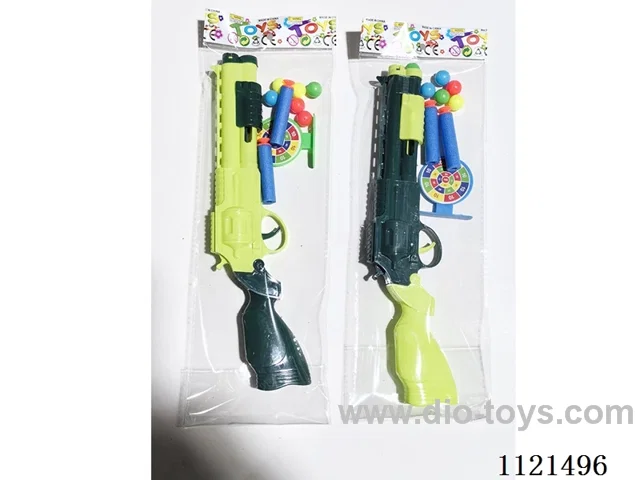 Gun with soft bullets