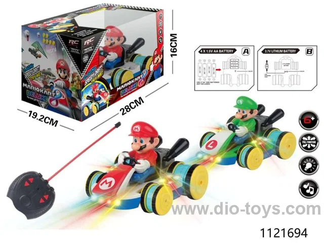 rc car with light/music，include battery，2 colors