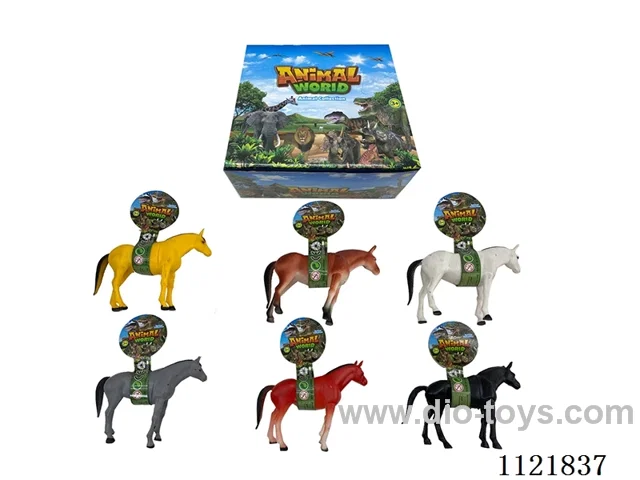 Display box 12PCS elevator 8 inch horse (hollow)
