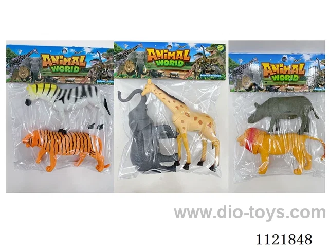 8 "2PCS Wild animals (hollow)