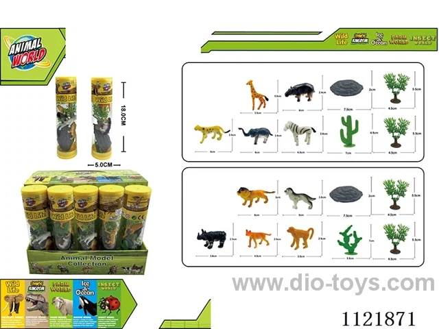 2 inch wild 5PCS + large stone + haystack + cactus 9PCS