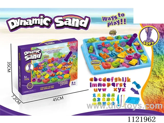 Space sand English letter + number symbol set 1500g