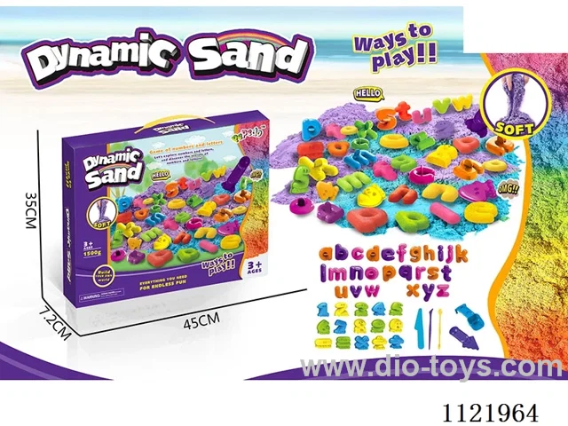Space sand English letter + number symbol set 1500gand English letter + number symbol set 1500g