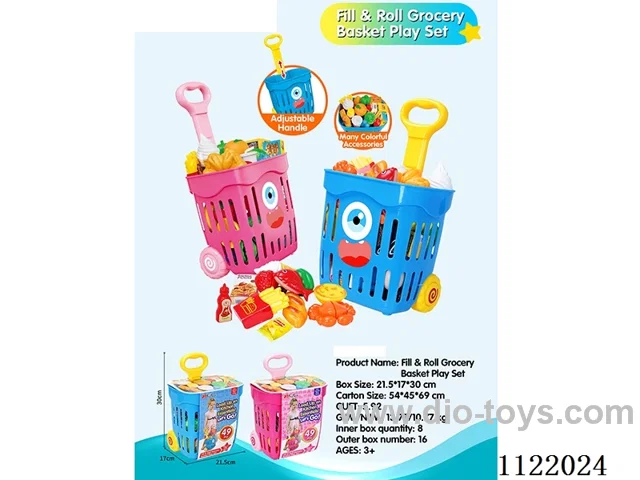 Cartoon shopping basket