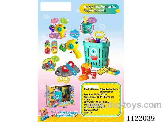 Shopping basket + scanning gun