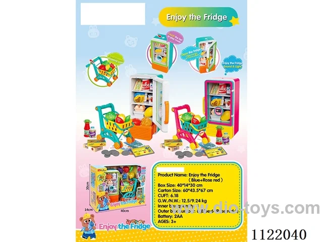 Refrigerator shopping cart