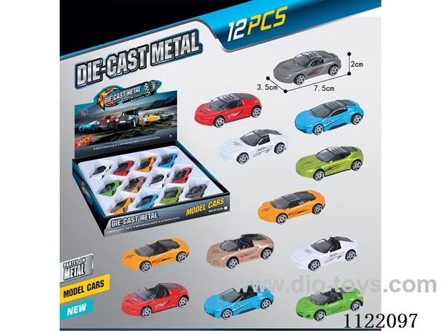1:64 simulation sliding alloy car 12PCS