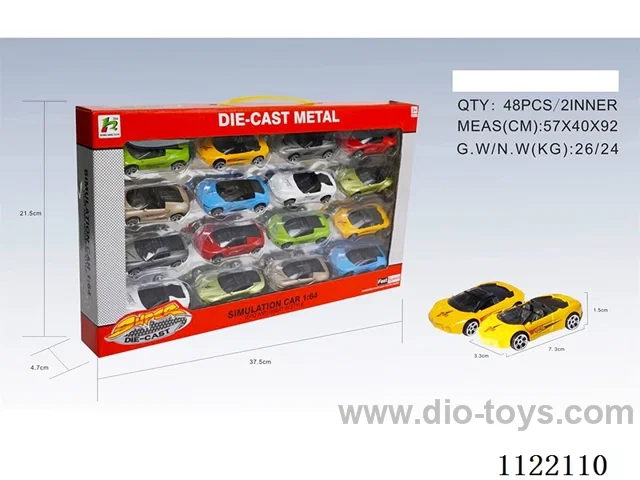 1:64 simulation sliding alloy car 16