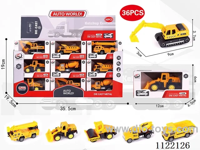 1:64 Boilback alloy car (36 pieces/box) Project series 6 mixed