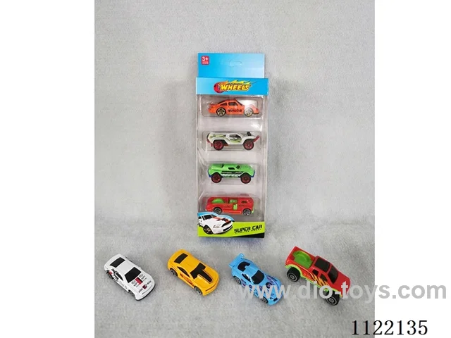 1:64 Four window boxes sliding alloy car
