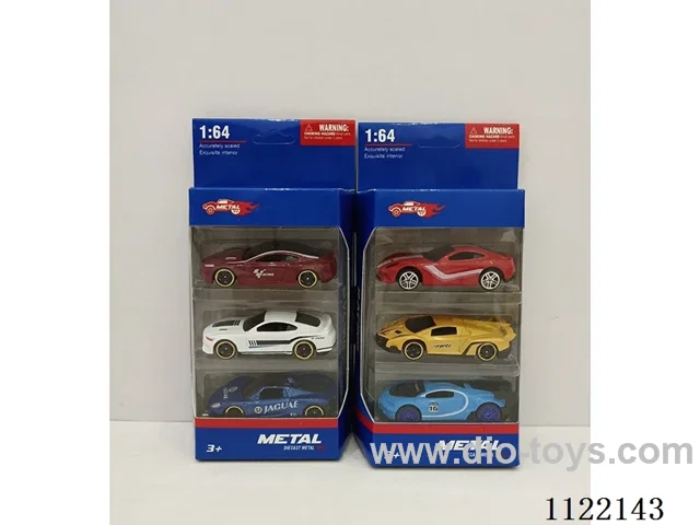 1:64 sliding alloy car 3PCS simulation toys children's educational toys